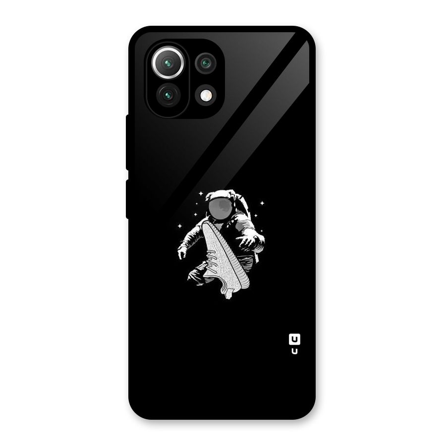 Space Shoe Glass Back Case for Mi 11 Lite