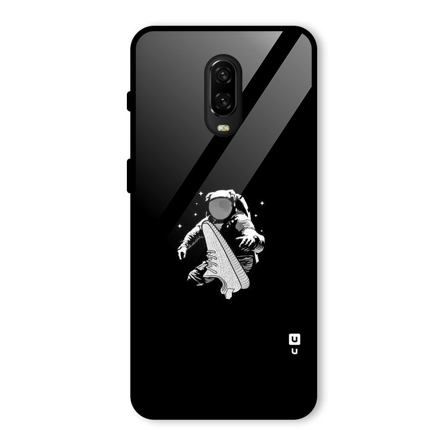 Space Shoe Glass Back Case for OnePlus 6T