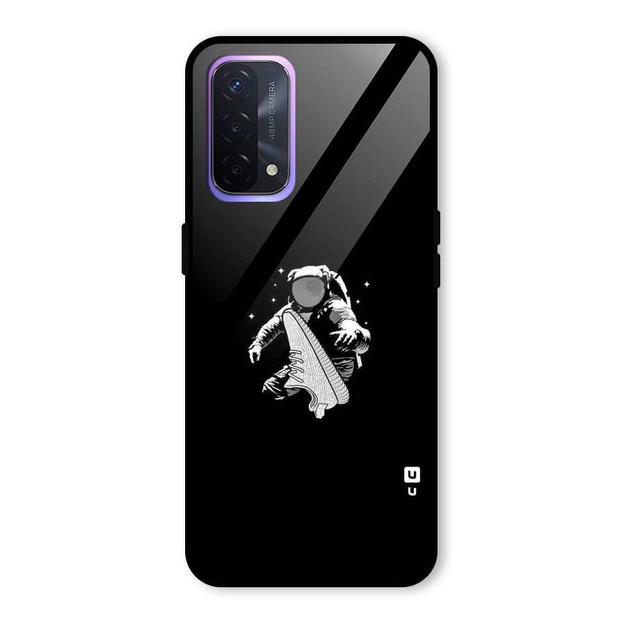 Space Shoe Glass Back Case for Oppo A74 5G