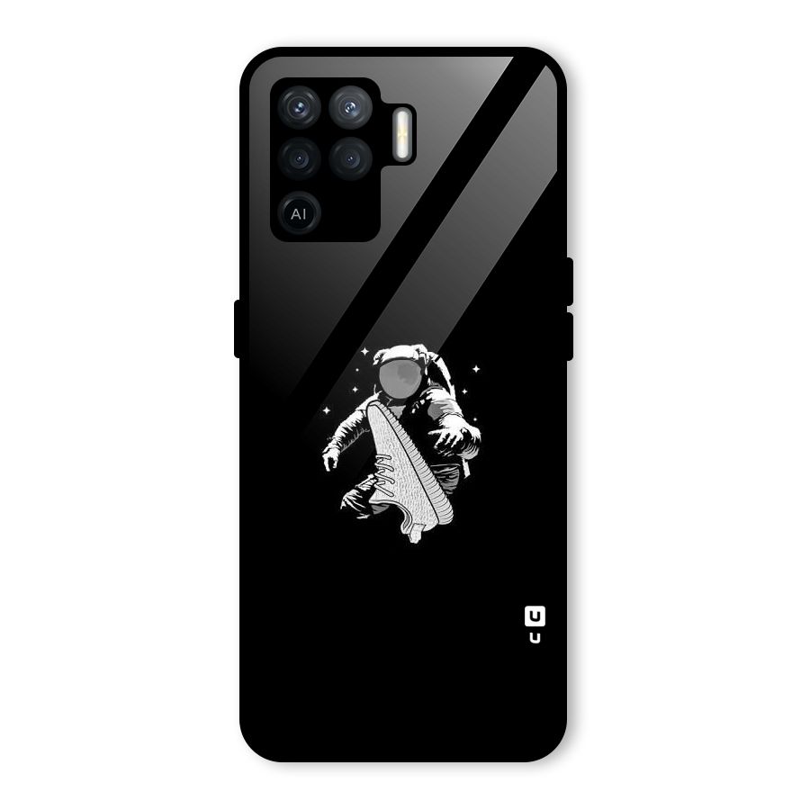 Space Shoe Glass Back Case for Oppo F19 Pro