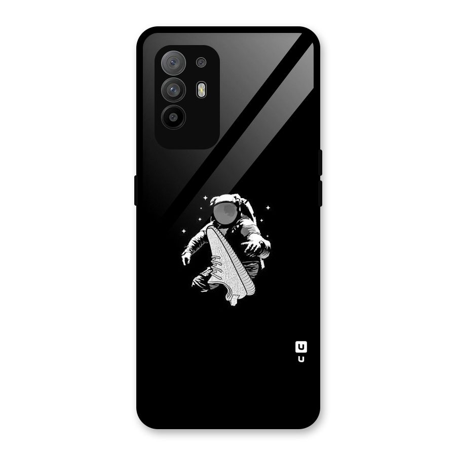 Space Shoe Glass Back Case for Oppo F19 Pro Plus 5G