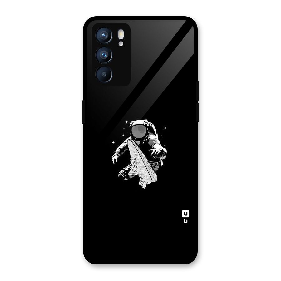 Space Shoe Glass Back Case for Oppo Reno6 5G