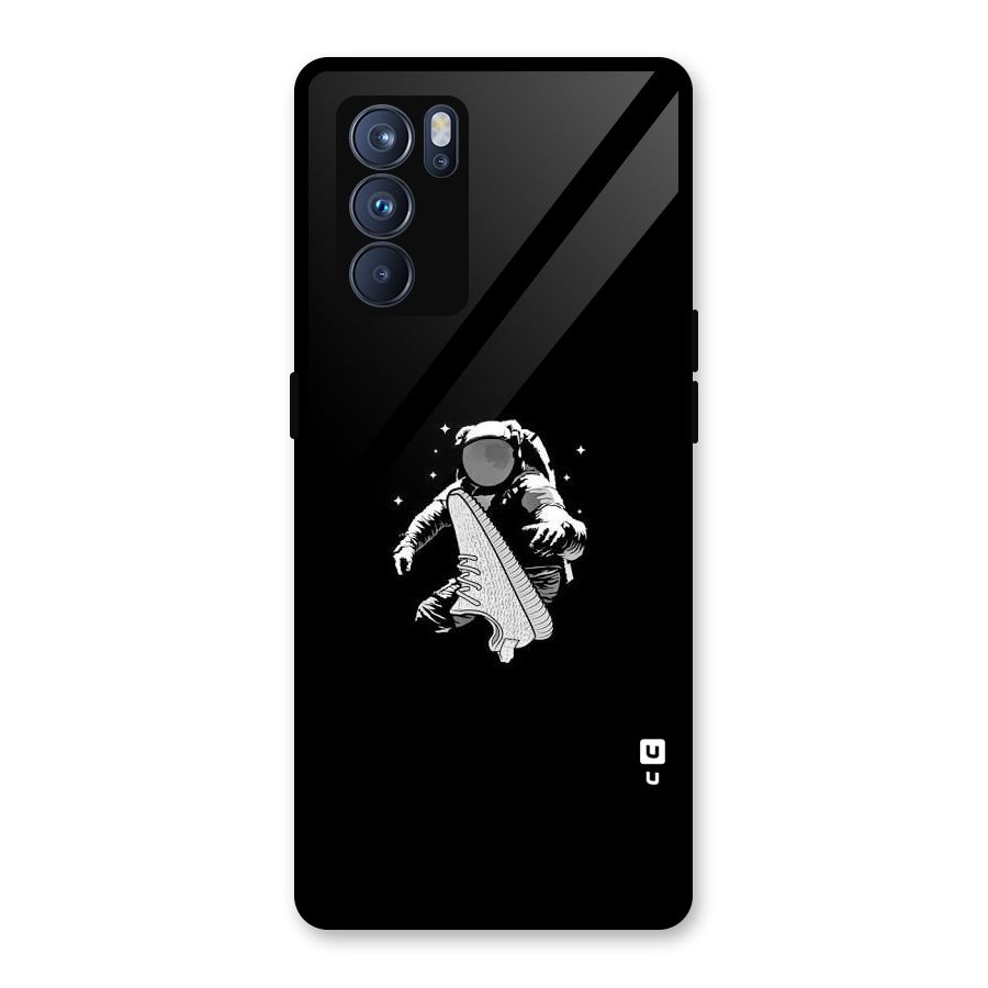 Space Shoe Glass Back Case for Oppo Reno6 Pro 5G