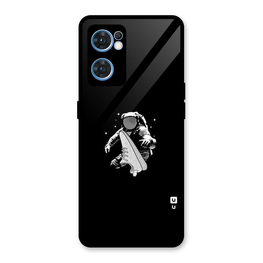 Space Shoe Glass Back Case for Oppo Reno7 5G