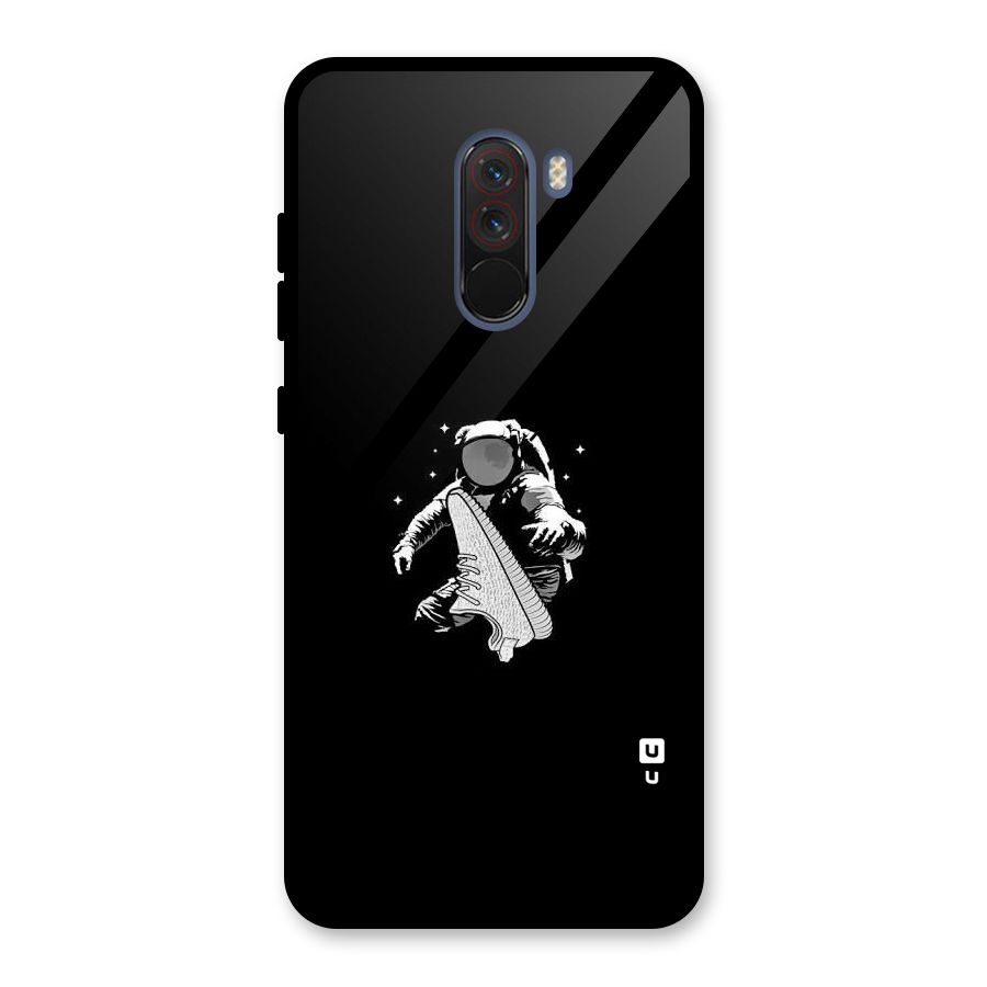 Space Shoe Glass Back Case for Poco F1