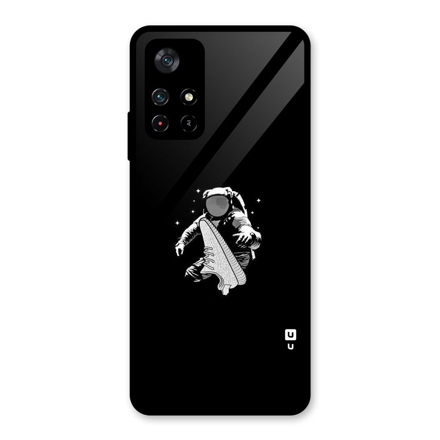 Space Shoe Glass Back Case for Poco M4 Pro 5G