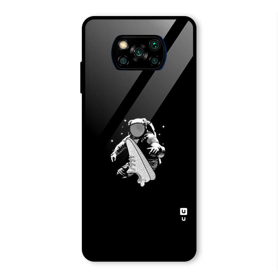 Space Shoe Glass Back Case for Poco X3 Pro