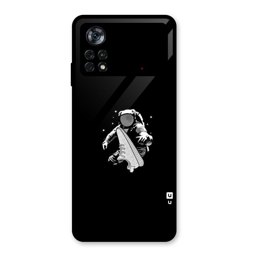 Space Shoe Glass Back Case for Poco X4 Pro 5G