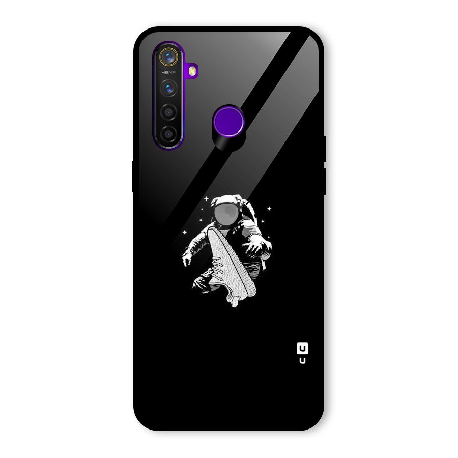 Space Shoe Glass Back Case for Realme 5 Pro