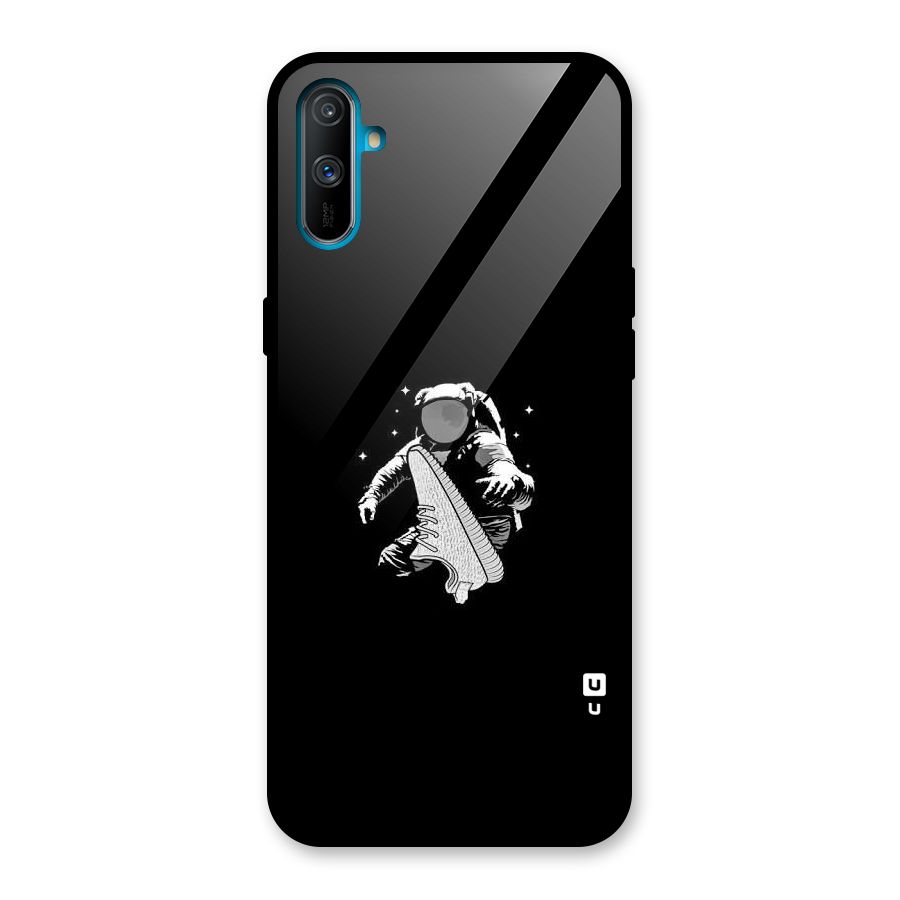 Space Shoe Glass Back Case for Realme C3