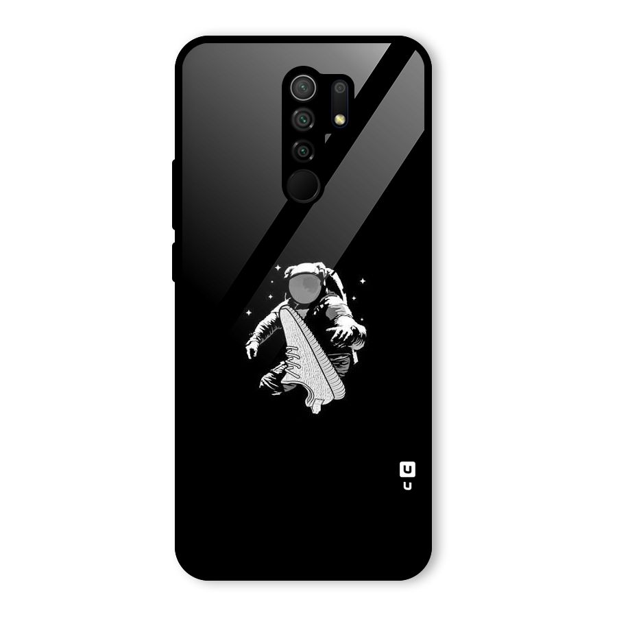 Space Shoe Glass Back Case for Redmi 9 Prime