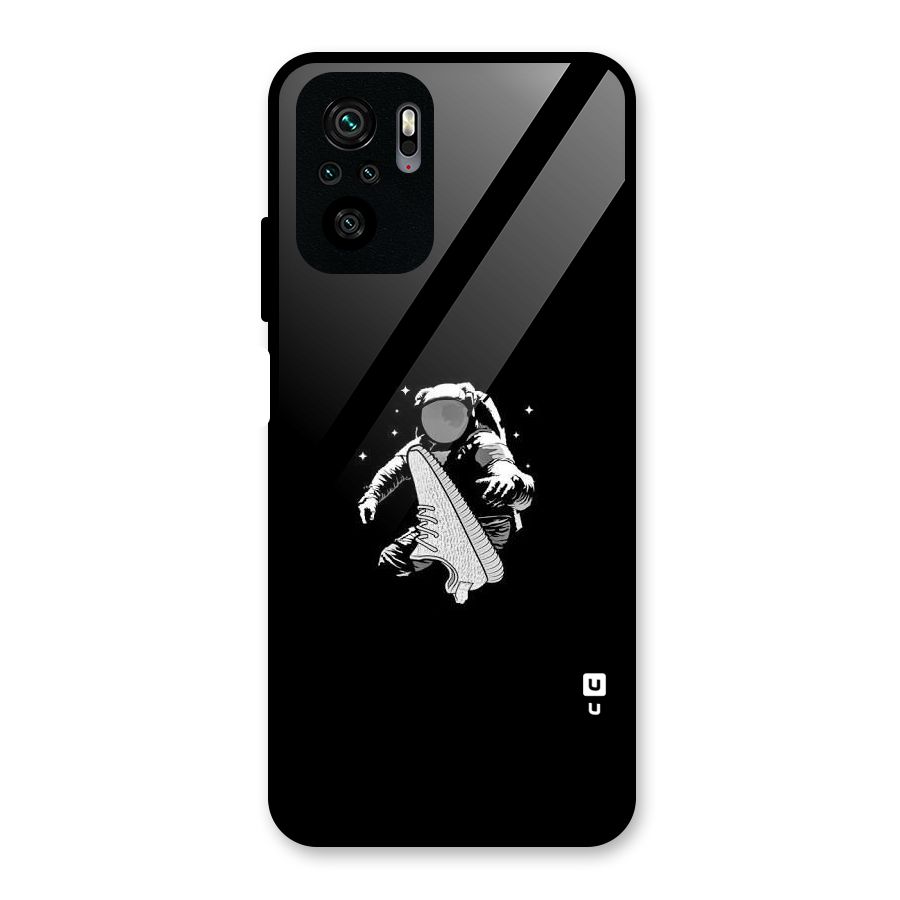 Space Shoe Glass Back Case for Redmi Note 10S