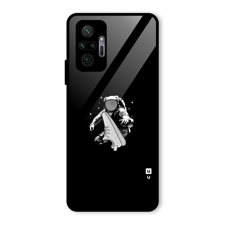 Space Shoe Glass Back Case for Redmi Note 10 Pro Max