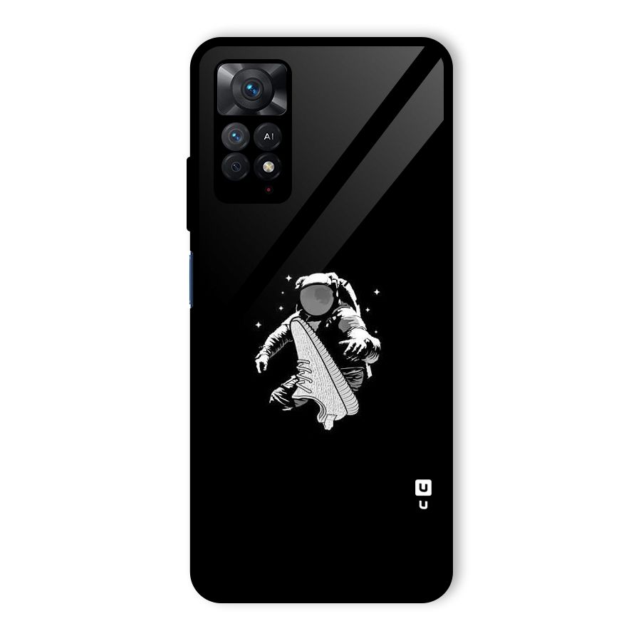 Space Shoe Glass Back Case for Redmi Note 11 Pro