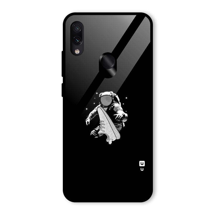 Space Shoe Glass Back Case for Redmi Note 7S