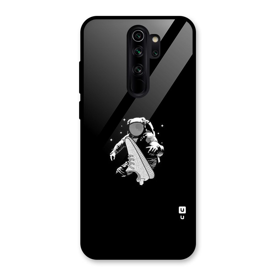 Space Shoe Glass Back Case for Redmi Note 8 Pro