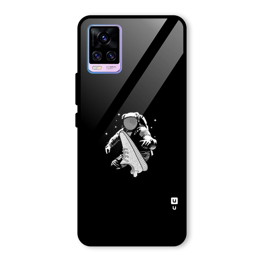 Space Shoe Glass Back Case for Vivo V20 Pro