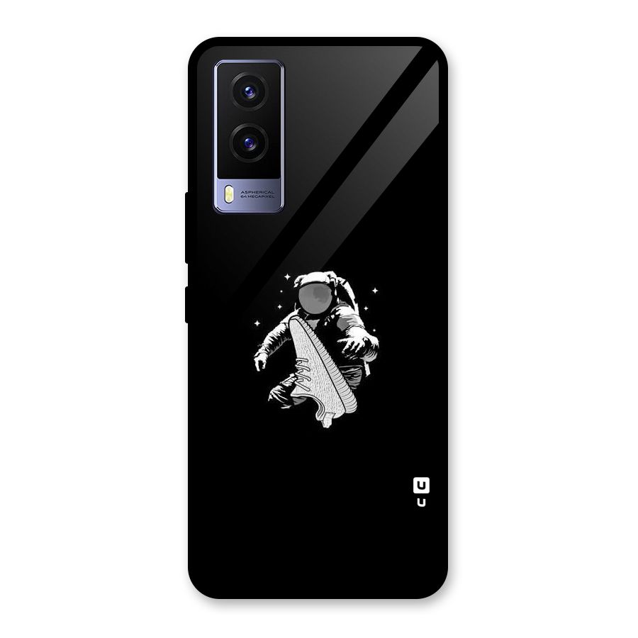 Space Shoe Glass Back Case for Vivo V21e 5G