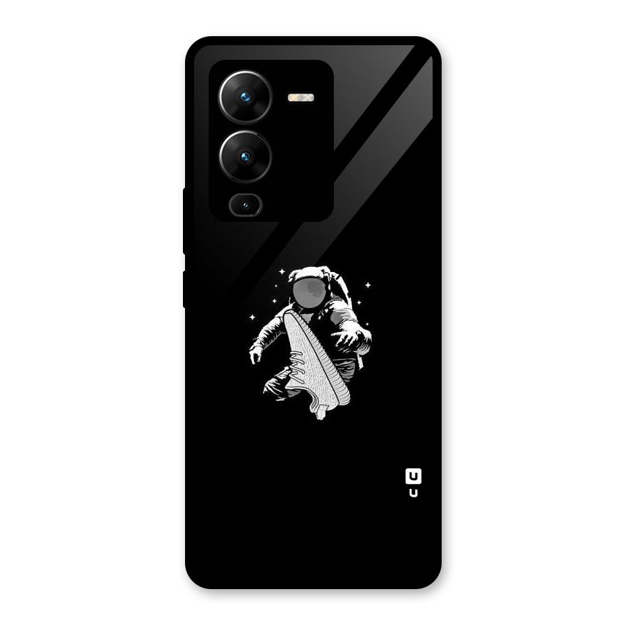 Space Shoe Glass Back Case for Vivo V25 Pro