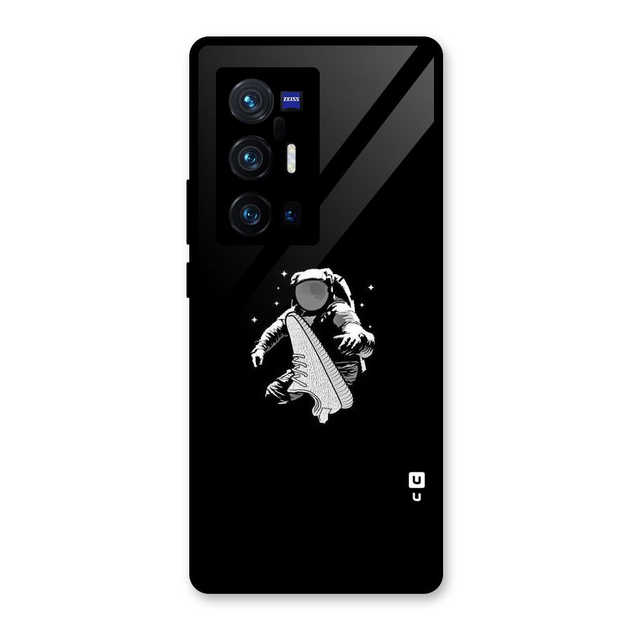 Space Shoe Glass Back Case for Vivo X70 Pro Plus