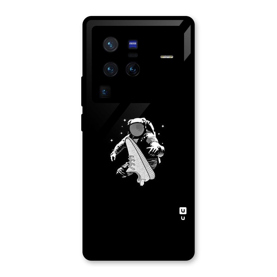 Space Shoe Glass Back Case for Vivo X80 Pro