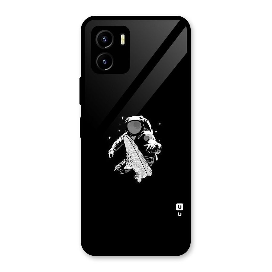 Space Shoe Glass Back Case for Vivo Y15s