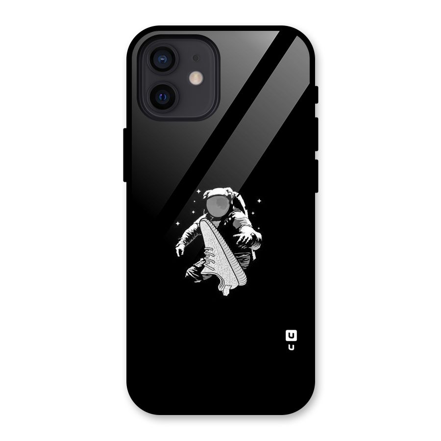Space Shoe Glass Back Case for iPhone 12