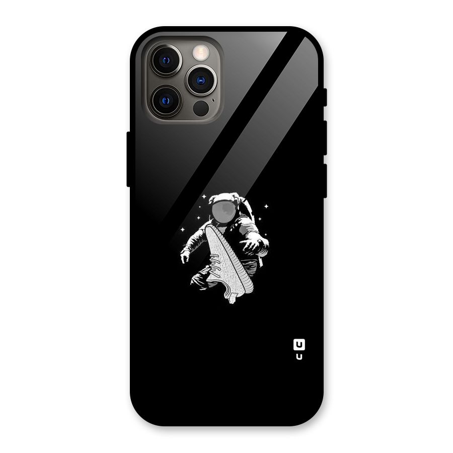 Space Shoe Glass Back Case for iPhone 12 Pro