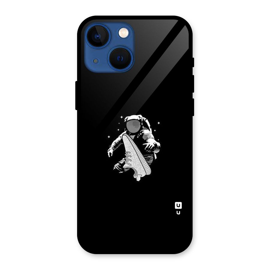 Space Shoe Glass Back Case for iPhone 13 Mini
