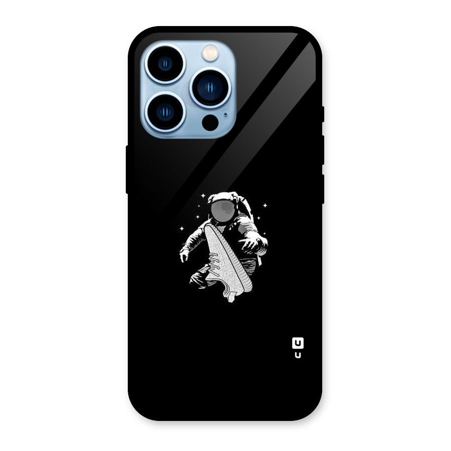 Space Shoe Glass Back Case for iPhone 13 Pro
