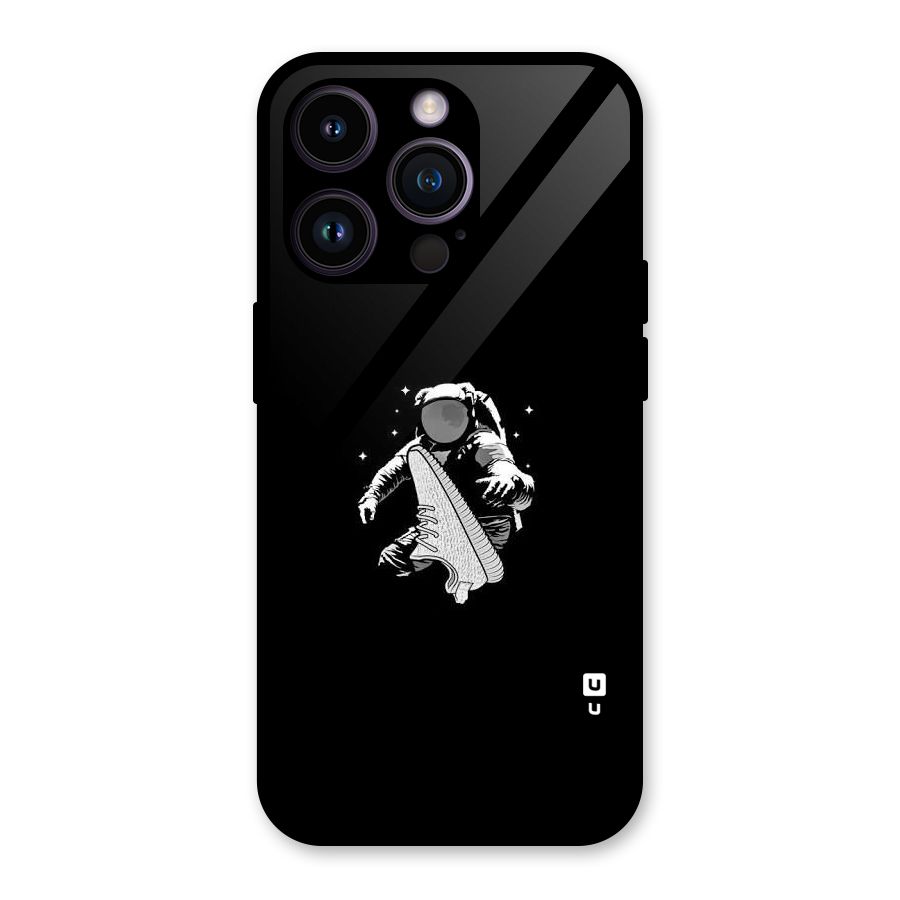 Space Shoe Glass Back Case for iPhone 14 Pro