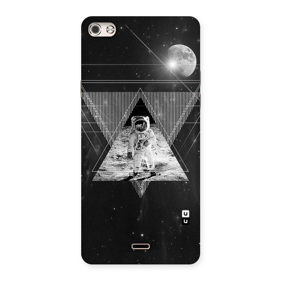Space Triangle Abstract Back Case for Micromax Canvas Silver 5