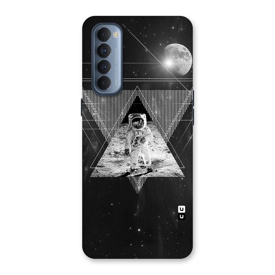 Space Triangle Abstract Back Case for Reno4 Pro