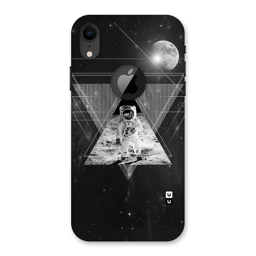 Space Triangle Abstract Back Case for iPhone XR Logo Cut