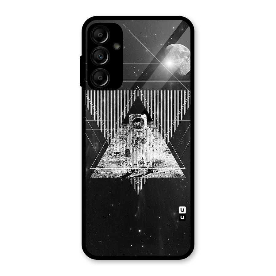 Space Triangle Abstract Glass Back Case for Galaxy A14 5G