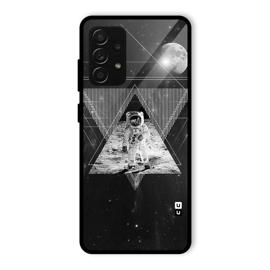 Space Triangle Abstract Glass Back Case for Galaxy A53 5G