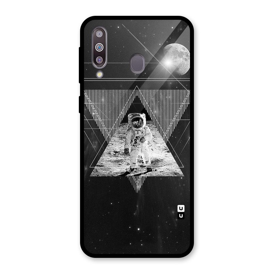 Space Triangle Abstract Glass Back Case for Galaxy M30