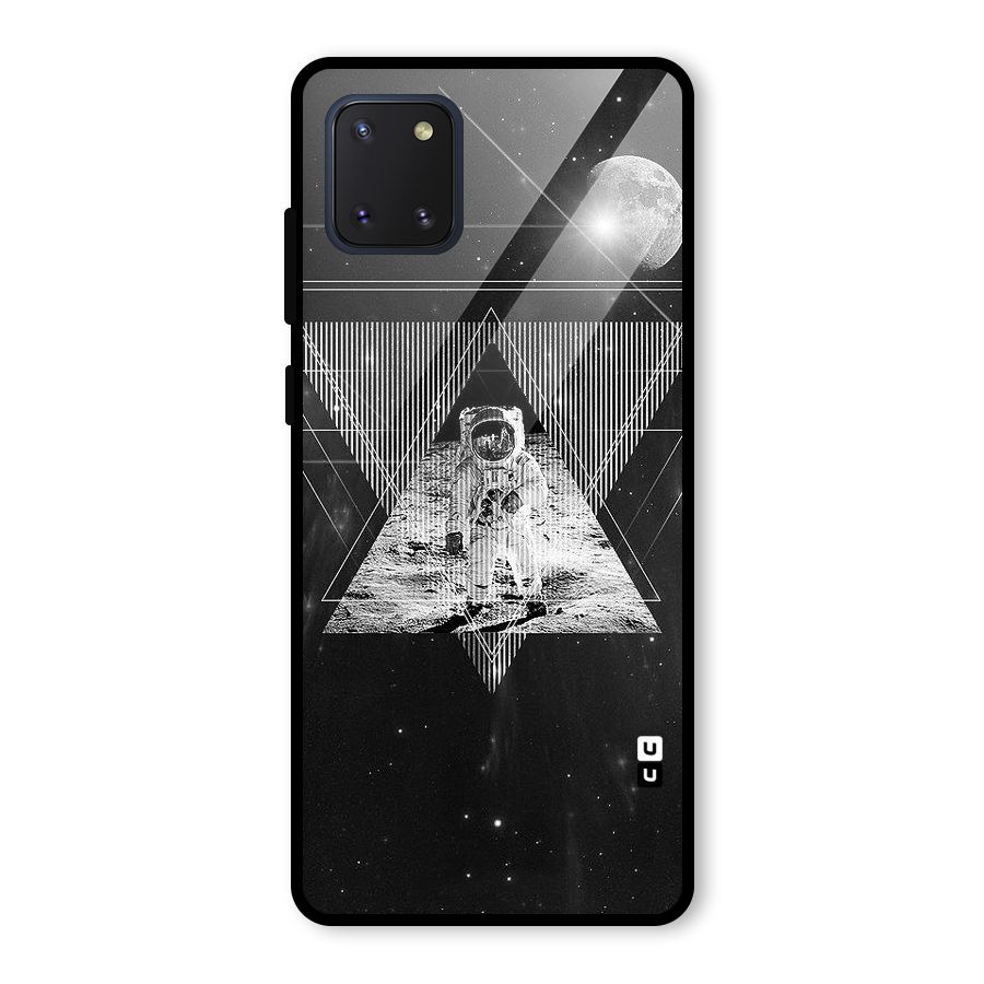 Space Triangle Abstract Glass Back Case for Galaxy Note 10 Lite