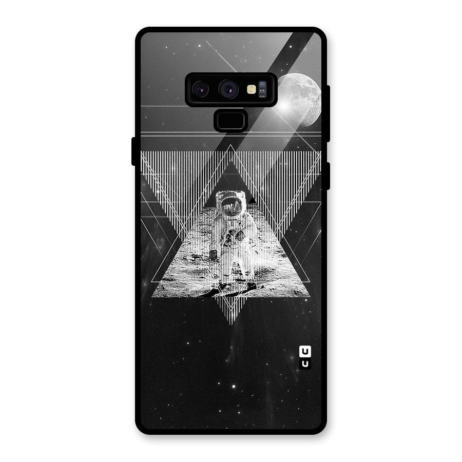 Space Triangle Abstract Glass Back Case for Galaxy Note 9