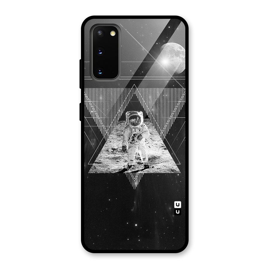 Space Triangle Abstract Glass Back Case for Galaxy S20
