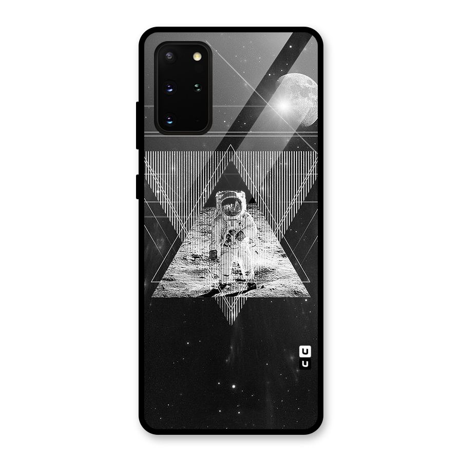 Space Triangle Abstract Glass Back Case for Galaxy S20 Plus