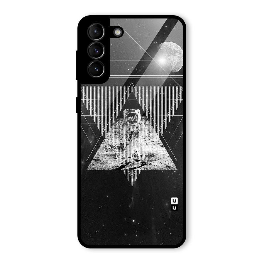Space Triangle Abstract Glass Back Case for Galaxy S21 Plus