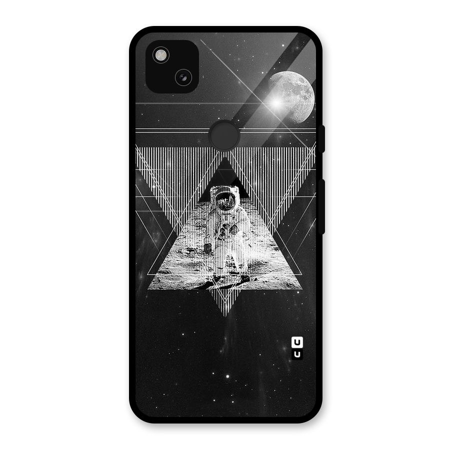 Space Triangle Abstract Glass Back Case for Google Pixel 4a