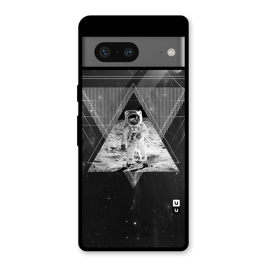 Space Triangle Abstract Glass Back Case for Google Pixel 7