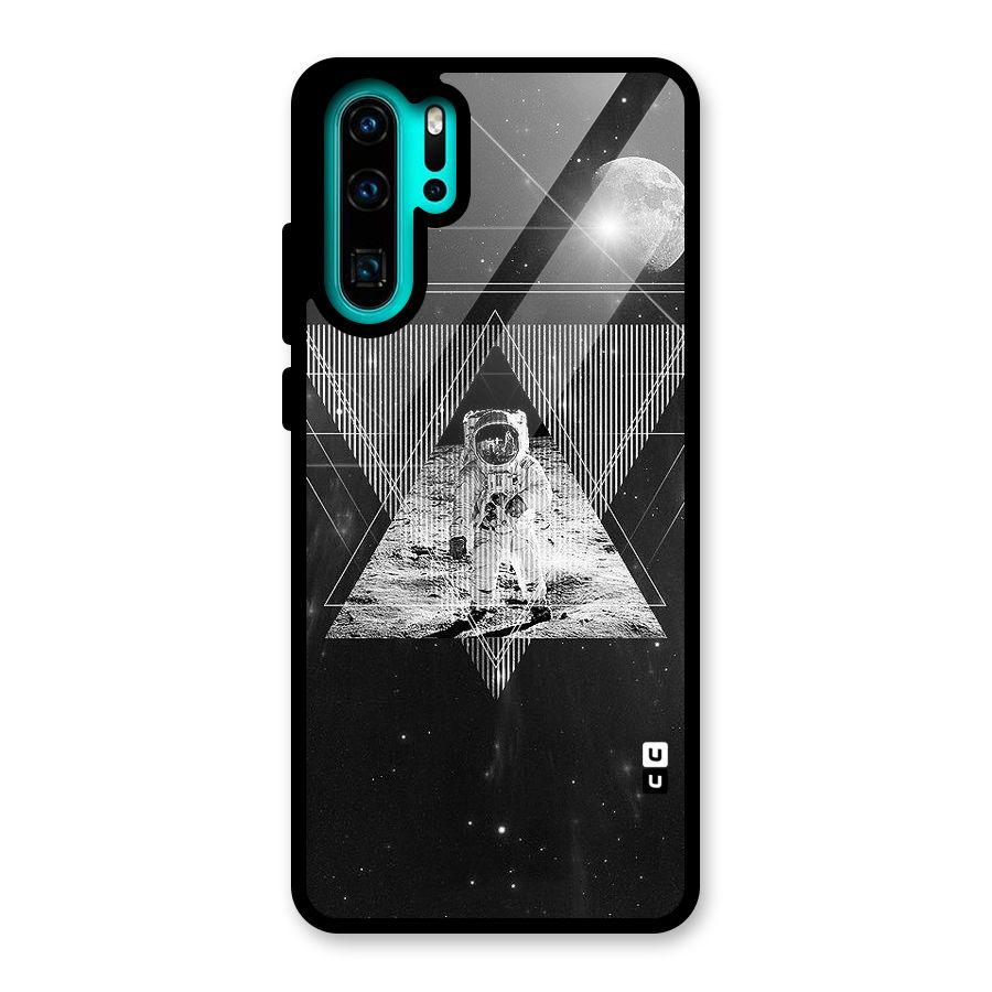 Space Triangle Abstract Glass Back Case for Huawei P30 Pro