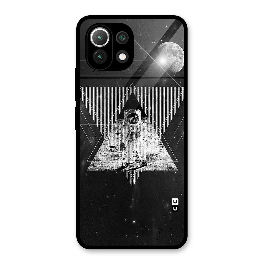Space Triangle Abstract Glass Back Case for Mi 11 Lite NE 5G