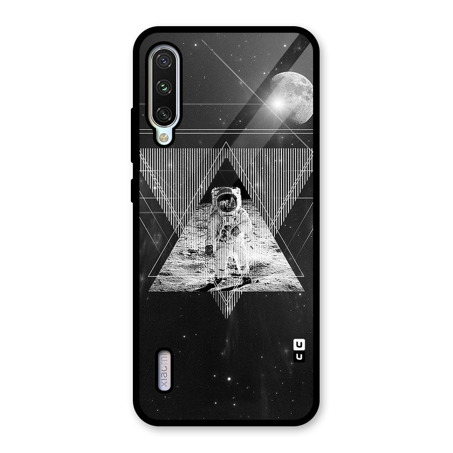 Space Triangle Abstract Glass Back Case for Mi A3