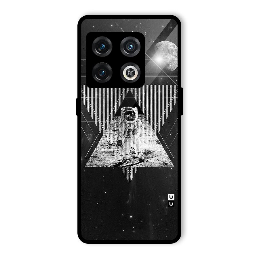 Space Triangle Abstract Glass Back Case for OnePlus 10 Pro 5G