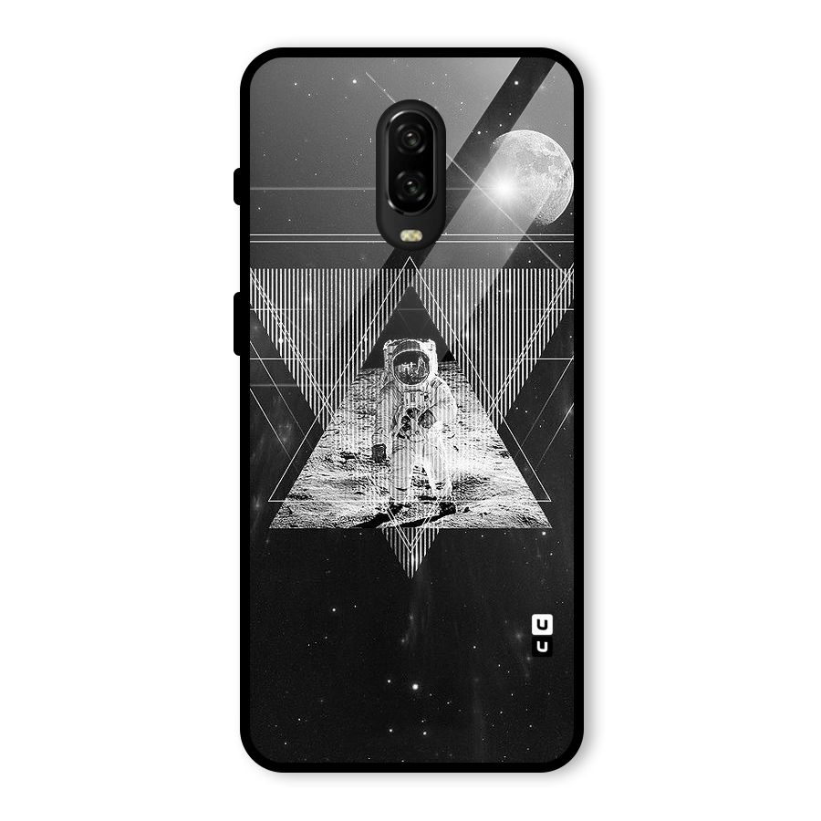 Space Triangle Abstract Glass Back Case for OnePlus 6T