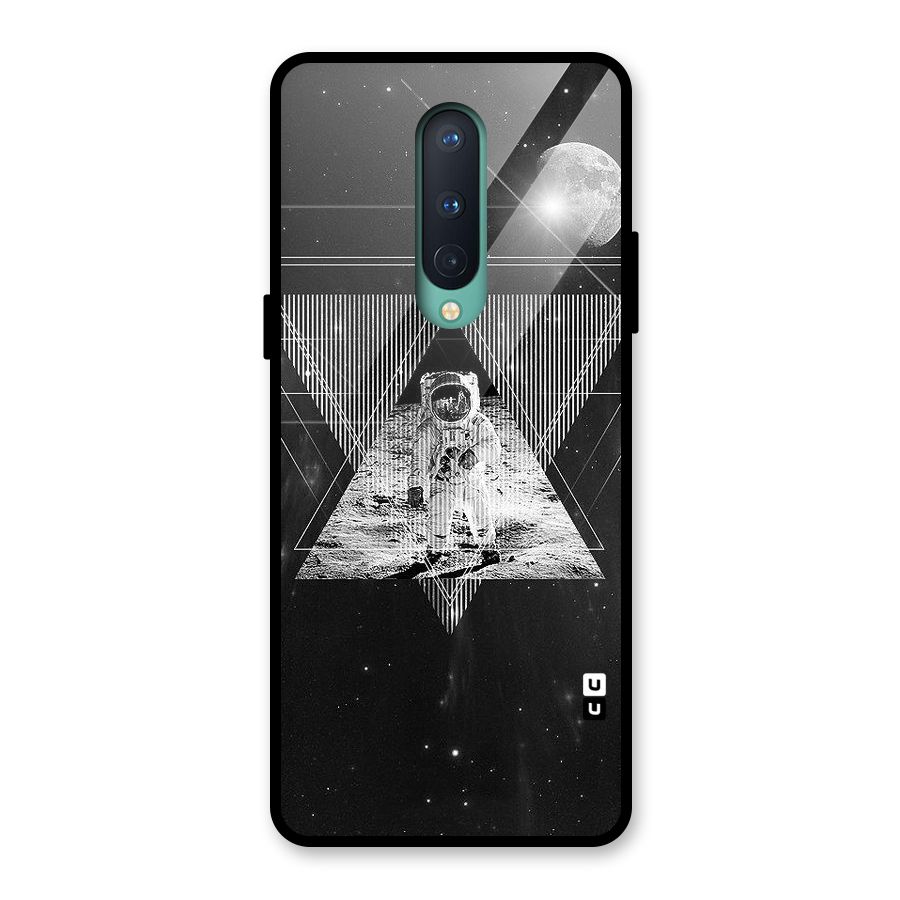 Space Triangle Abstract Glass Back Case for OnePlus 8